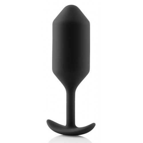 Фото товара: Чёрная пробка для ношения B-vibe Snug Plug 3 - 12,7 см., код товара: BV-009-BLK/Арт.88272, номер 4