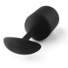 Фото товара: Чёрная пробка для ношения B-vibe Snug Plug 4 - 14 см., код товара: BV-010-BLK/Арт.88273, номер 1