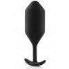 Фото товара: Чёрная пробка для ношения B-vibe Snug Plug 4 - 14 см., код товара: BV-010-BLK/Арт.88273, номер 4
