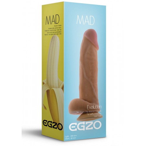 Купить Ультра реалистичный фаллоимитатор Mad Banana - 20 см. код товара: DS005/Арт.88374. Секс-шоп в СПб - EROTICOASIS | Интим товары для взрослых 