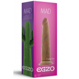 Телесный фаллоимитатор без мошонки Mad Cactus - 18,5 см.