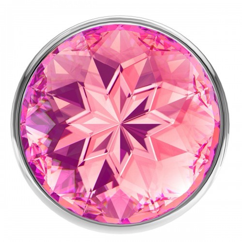 Фото товара: Большая серебристая анальная пробка Diamond Pink Sparkle Large с розовым кристаллом - 8 см., код товара: 4010-03Lola/Арт.93792, номер 2