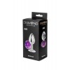 Фото товара: Малая серебристая анальная пробка Diamond Purple Sparkle Small с фиолетовым кристаллом - 7 см., код товара: 4009-05Lola/Арт.93795, номер 3