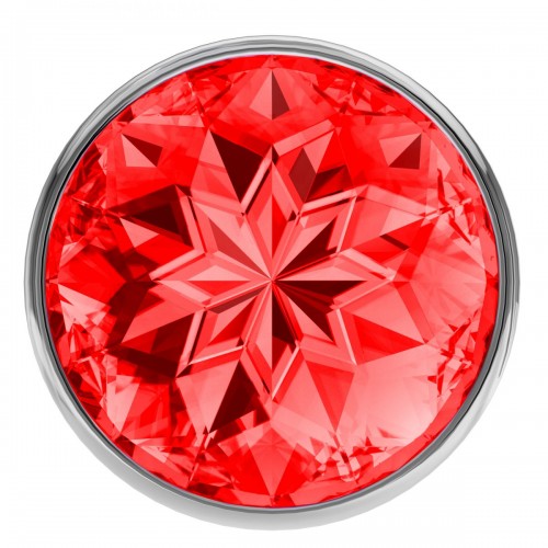 Фото товара: Малая серебристая анальная пробка Diamond Red Sparkle Small с красным кристаллом - 7 см., код товара: 4009-06Lola/Арт.93797, номер 2