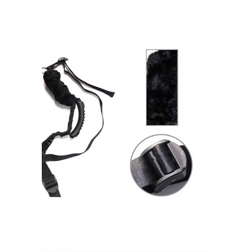 Фото товара: Чёрный бондажный комплект Romfun Sex Harness Bondage на сбруе, код товара: PE-002/Арт.93809, номер 2