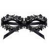 Фото товара: Чёрная ажурная маска на глаза на завязках, код товара: A710 mask / Арт.94084, номер 2