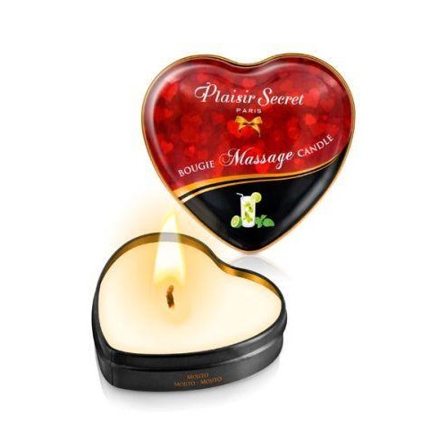 Купить Массажная свеча с ароматом мохито Bougie Massage Candle - 35 мл. код товара: 826066/Арт.95401. Секс-шоп в СПб - EROTICOASIS | Интим товары для взрослых 