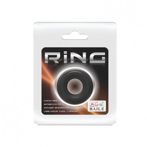 Фото товара: Чёрное широкое эрекционное кольцо, код товара: BI-210174 / Арт.99629, номер 4