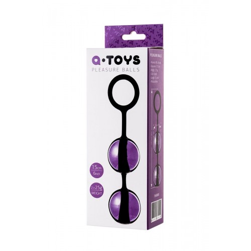 Фото товара: Фиолетово-чёрные вагинальные шарики TOYFA A-toys, код товара: 764008/Арт.100337, номер 2