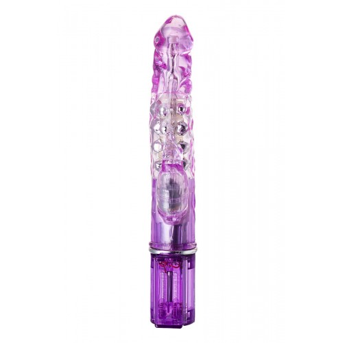 Фото товара: Фиолетовый хай-тек вибратор High-Tech fantasy с бусинами и отростком - 27,2 см., код товара: 761035/Арт.101326, номер 2