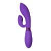 Фото товара: Фиолетовый вибратор Gina с клиторальным отростком - 20 см., код товара: 7700-02indeep/Арт.102022, номер 1