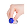 Фото товара: Серебристая анальная втулка с синим кристаллом - 7 см., код товара: 513-07 blue-DD/Арт.103144, номер 6