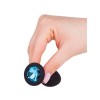 Фото товара: Чёрная анальная втулка с голубым кристаллом - 7,3 см., код товара: 518-05 aqua-DD/Арт.103164, номер 5