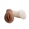 Фото товара: Комплект мастурбаторов-вагин - телесная и темнокожая, код товара: BM-009178/Арт.103410, номер 2