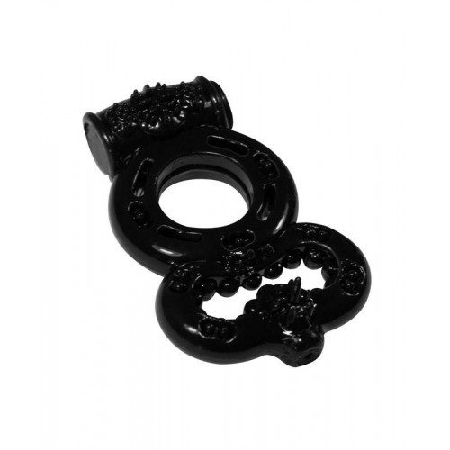 Купить Чёрное эрекционное кольцо Rings Treadle с подхватом код товара: 0114-62Lola/Арт.103545. Секс-шоп в СПб - EROTICOASIS | Интим товары для взрослых 