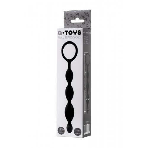 Фото товара: Анальная цепочка черного цвета A-toys - 19,5 см., код товара: 761308/Арт.105309, номер 2