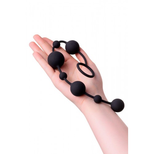 Фото товара: Черная анальная цепочка A-toys с шариками - 35,9 см., код товара: 761306/Арт.105376, номер 4