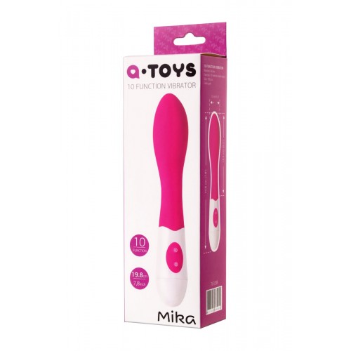 Фото товара: Розовый вибратор A-Toys Mika - 19,8 см., код товара: 761038/Арт.105377, номер 4