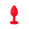 Фото товара: Красная анальная втулка с красным кристаллом - 7,3 см., код товара: 517-04 red-DD/Арт.107596, номер 3