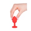Фото товара: Красная анальная втулка с красным кристаллом - 7,3 см., код товара: 517-04 red-DD/Арт.107596, номер 5