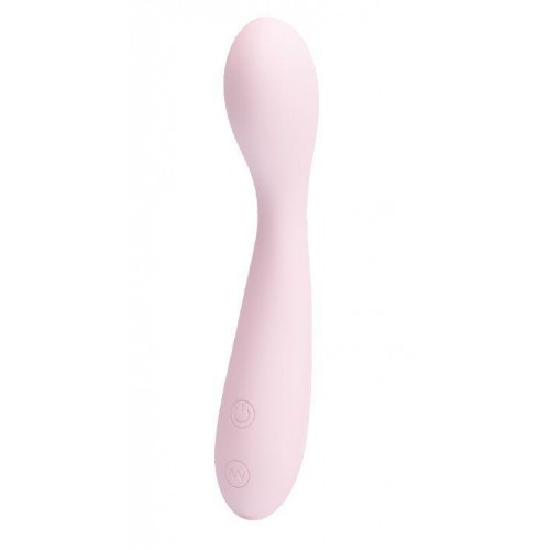 Купить Нежно-розовый силиконовый перезаряжаемый вибромассажёр Nigel - 17,5 см. код товара: BI-014422-1/Арт.109288. Секс-шоп в СПб - EROTICOASIS | Интим товары для взрослых 