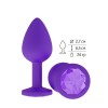 Купить Фиолетовая силиконовая пробка с фиолетовым кристаллом - 7,3 см. код товара: 519-08 purple-DD/Арт.109563. Секс-шоп в СПб - EROTICOASIS | Интим товары для взрослых 