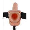 Фото товара: Телесный полый страпон Hollow Strap-On with Balls - 18,9 см., код товара: PD3373-21/Арт.109735, номер 3