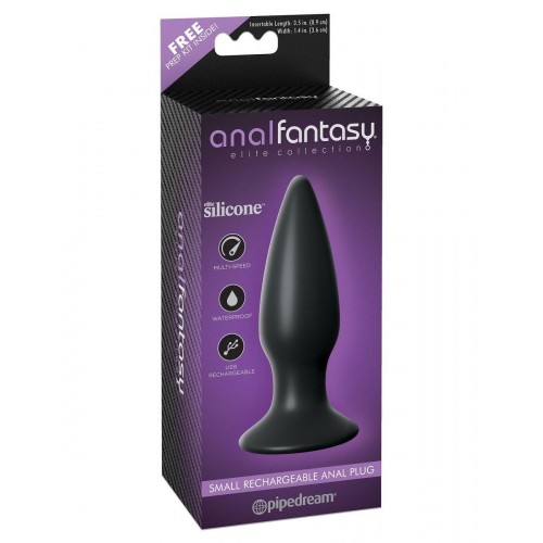 Фото товара: Чёрная малая анальная вибропробка Small Rechargeable Anal Plug - 10,9 см., код товара: PD4773-23/Арт.109848, номер 2