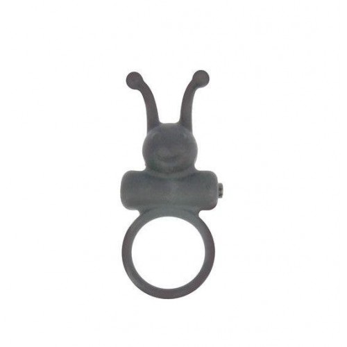 Купить Чёрное эрекционное кольцо в форме букашки с вибрацией код товара: SEM-55111/Арт.112444. Секс-шоп в СПб - EROTICOASIS | Интим товары для взрослых 