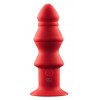 Купить Красный ребристый анальный вибромассажер - 12,7 см. код товара: 111789/Арт.116514. Секс-шоп в СПб - EROTICOASIS | Интим товары для взрослых 