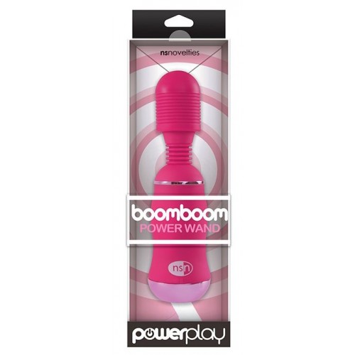 Фото товара: Ярко-розовый вибромассажер с усиленной вибрацией BoomBoom Power Wand, код товара: NSN-0316-44/Арт.116541, номер 1