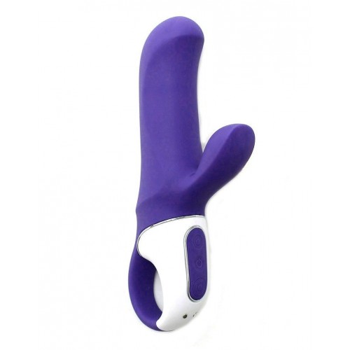 Фото товара: Фиолетовый вибратор Satisfyer Magic Bunny с клиторальным отростком - 17,6 см., код товара: 9016464/Арт.117285, номер 1