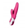 Купить Ярко-розовый вибратор  Satisfyer Mr. Rabbit с клиторальным отростком - 22,1 см. код товара: 9016471/Арт.118502. Секс-шоп в СПб - EROTICOASIS | Интим товары для взрослых 